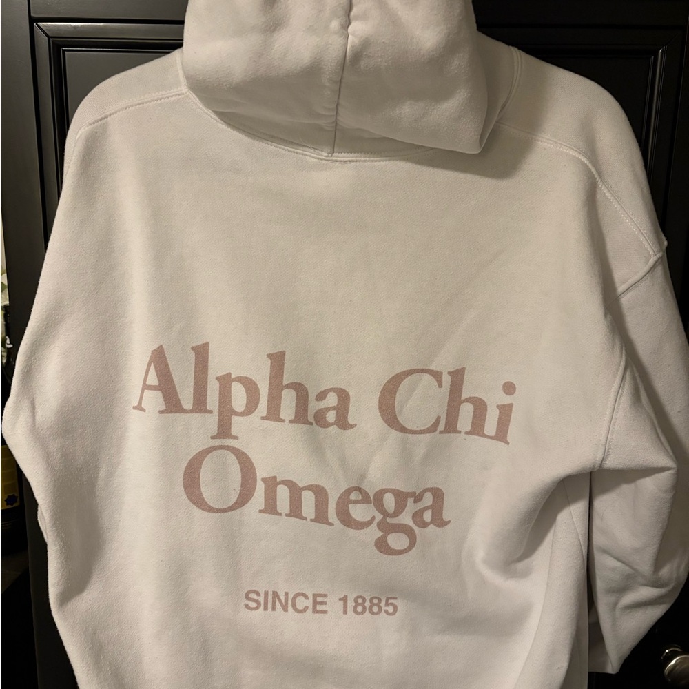 Alpha Chi Omega White Hoodie
